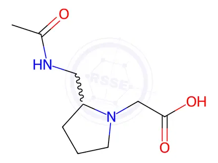 Chemical structure of 2-(2-(Acetamidomethyl)pyrrolidin-1-yl)acetic acid