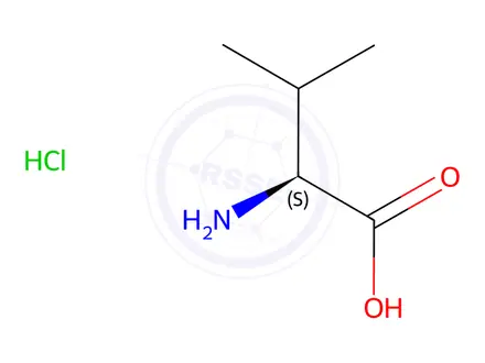 Chemical structure of L-Valine hydrochloride