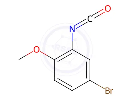 Chemical structure of 4-Bromo-2-isocyanato-1-methoxybenzene