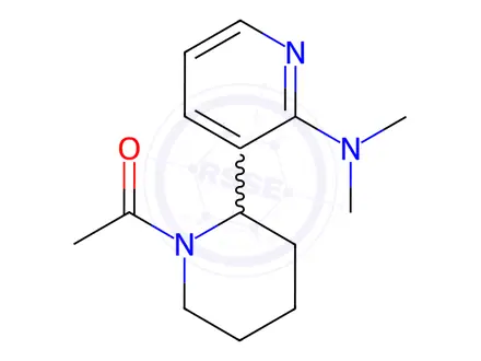 Chemical structure of 1-(2-(2-(Dimethylamino)pyridin-3-yl)piperidin-1-yl)ethanone