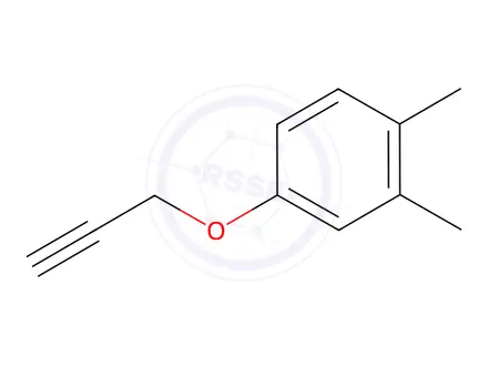 Chemical structure of Benzene, 1,2-dimethyl-4-(2-propynyloxy)-(9CI)
