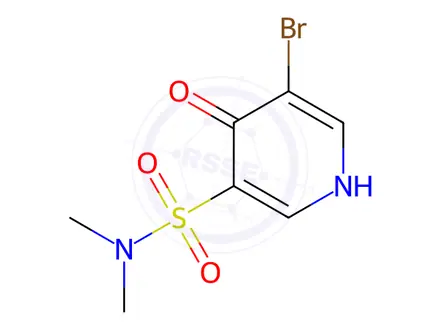 Chemical structure of 5-Bromo-N,N-dimethyl-4-oxo-1,4-dihydropyridine-3-sulfonamide