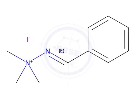 Chemical structure of 1-(α-Methylbenzylidene)-2,2,2-trimethylhydrazine-2-ium·iodide