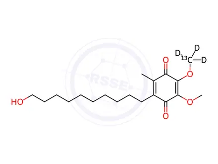 Chemical structure of Idebenone-13C,d3