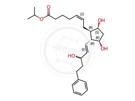 Chemical structure of 13-trans-Latanoprost