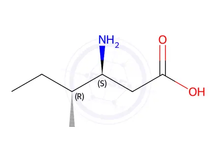Chemical structure of (3S,4R)-3-amino-4-methylhexanoic acid