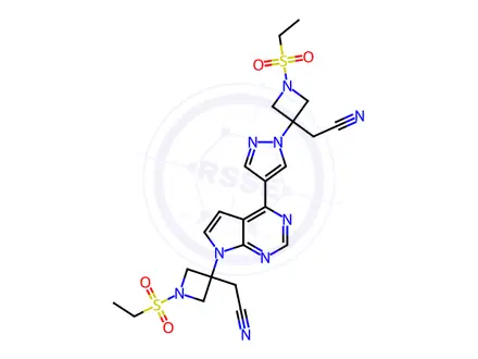 Chemical structure of Baricitinib Impurity 16