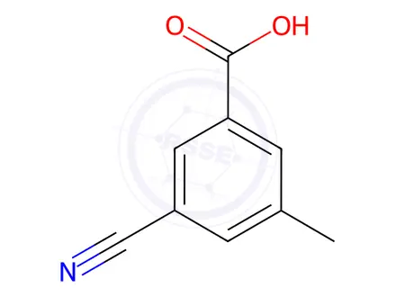 Chemical structure of 3-Cyano-5-methylbenzoic Acid