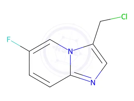 Chemical structure of 3-(chloromethyl)-6-fluoroimidazo[1,2-a]pyridine Hydrochloride