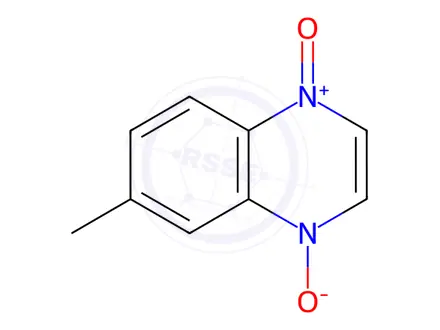 Chemical structure of Quinoxaline, 6-methyl-, 1,4-dioxide