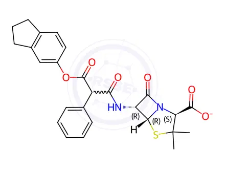 Chemical structure of Carbenicillin Impurity 2