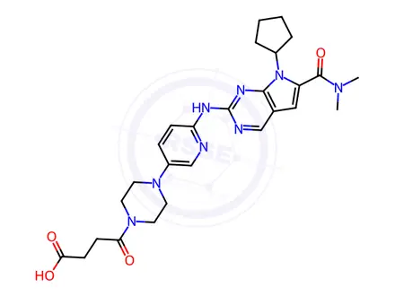 Chemical structure of Ribociclib Succinate Impurity 8
