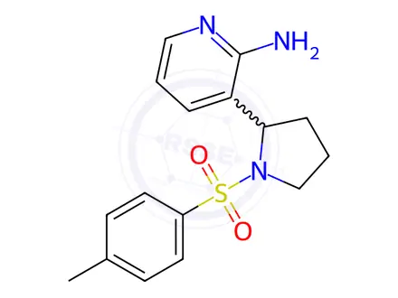 Chemical structure of 3-(1-Tosylpyrrolidin-2-yl)pyridin-2-amine