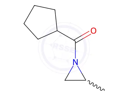 Chemical structure of Aziridine, 1-(cyclopentylcarbonyl)-2-methyl-(9CI)