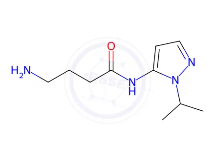 Chemical structure of 4-Amino-N-(1-isopropyl-1H-pyrazol-5-yl)butanamide