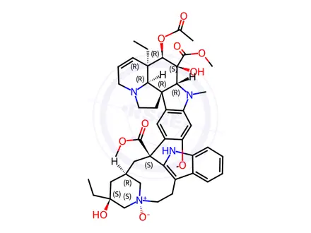 Chemical structure of Vinblastine Sulfate Impurity 4 Monomer