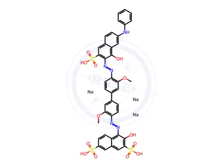 Chemical structure of Direct blue 201
