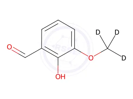 Chemical structure of 2-Vanillin-d3