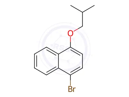 Chemical structure of Naphthalene, 1-bromo-4-(2-methylpropoxy)-