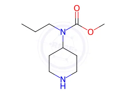 Chemical structure of Methyl piperidin-4-yl(propyl)carbamate