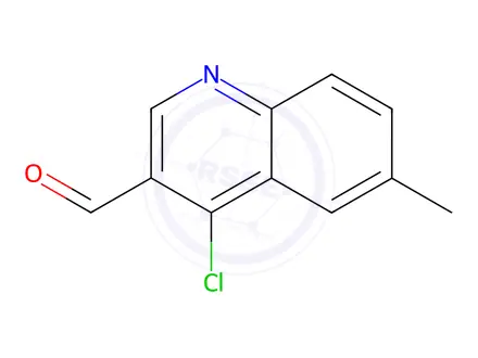 Chemical structure of 4-chloro-6-methylquinoline-3-carbaldehyde