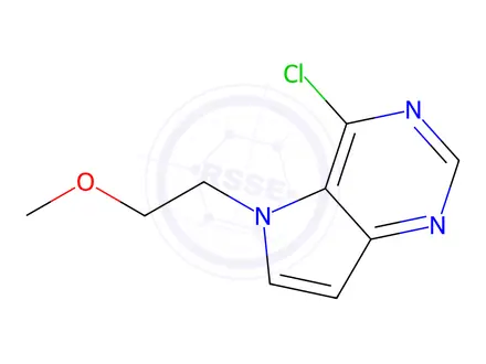 Chemical structure of 4-Chloro-5-(2-methoxyethyl)-5H-pyrrolo[3,2-d]pyrimidine