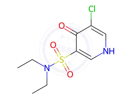 Chemical structure of 5-Chloro-N,N-diethyl-4-oxo-1,4-dihydropyridine-3-sulfonamide