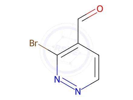Chemical structure of 3-Bromopyridazine-3-carbaldehyde