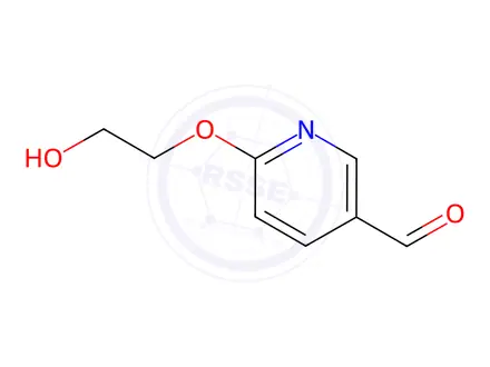Chemical structure of 6-(2-Hydroxyethoxy)pyridine-3-carboxaldehyde