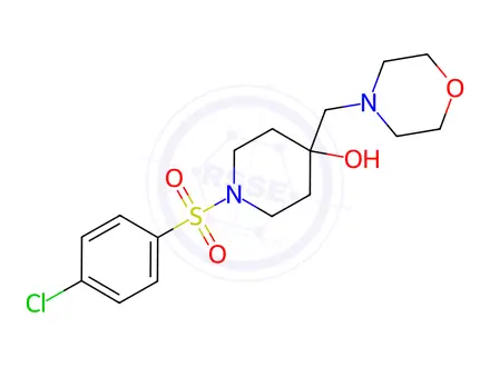Chemical structure of 1-[(4-chlorophenyl)sulfonyl]-4-(morpholinomethyl)-4-piperidinol