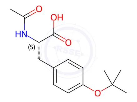 Chemical structure of Acetyl-O-tert-butyl-L-tyrosine