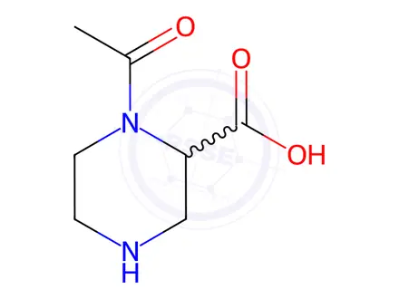 Chemical structure of 1-Acetylpiperazine-2-carboxylic acid