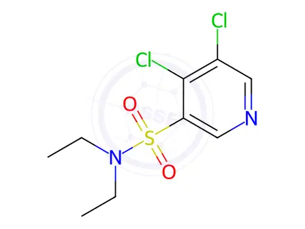 Chemical structure of 4,5-Dichloro-N,N-diethylpyridine-3-sulfonamide