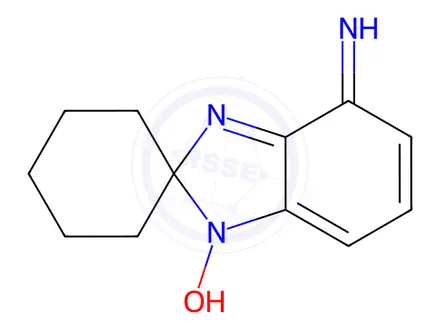 Chemical structure of 4-AMINO-2-SPIROCYCLOHEXYL-2H-BENZIMIDAZOL-1-OXIDE