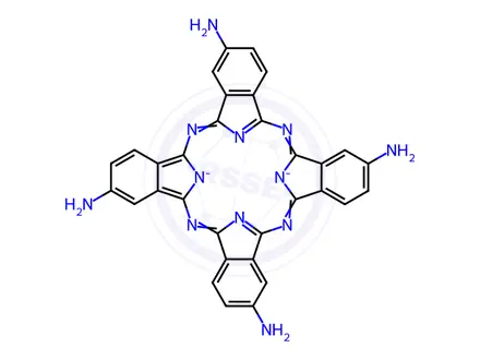 Chemical structure of [29H-31H-Phthalocyaninetetraminato(2-)-N29,N30,N31,N32]copper