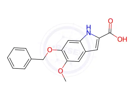 Chemical structure of 6-Benzyloxy-5-methoxyindole-2-carboxylic Acid