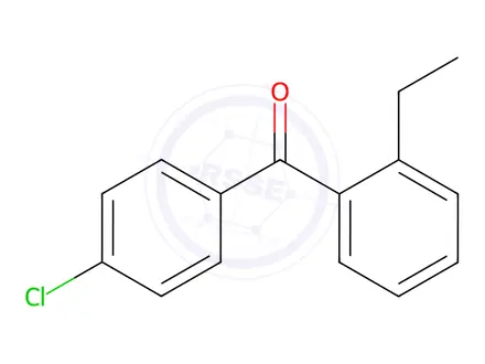 Chemical structure of (4-Chlorophenyl)(2-ethylphenyl)methanone