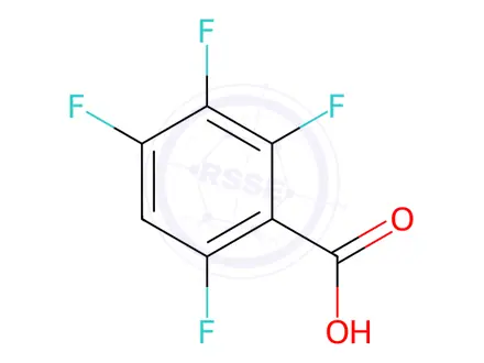 Chemical structure of 2,3,4,6-Tetrafluorobenzoic acid