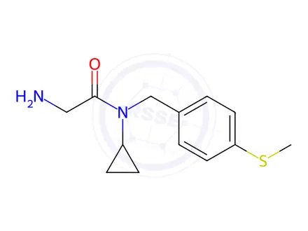 Chemical structure of 2-Amino-N-cyclopropyl-N-(4-(methylthio)benzyl)acetamide