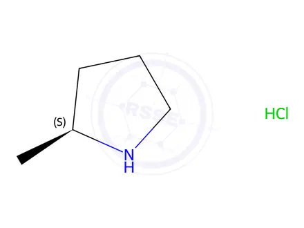 Chemical structure of (S)-2-Methylpyrrolidine hydrochloride