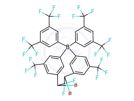 Chemical structure of 1,5-Cyclooctadiene{(4S)-(+)-2-[(5S)-6-(diphenylphosphino)spiro[4.4]nona-1.6-dien-1-yl]-4,5-dihydro-4-benzyloxazole}iridiuM(I) tetrakis[3,5-bis(trifluoroMethyl)phenyl]borate