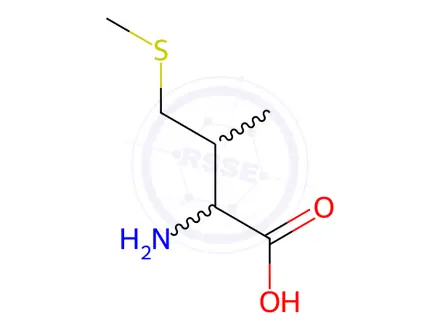 Chemical structure of Valine, 4-(methylthio)-, (R*,R*)-(9CI)