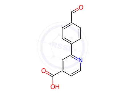 Chemical structure of 2-(4-Formylphenyl)isonicotinic Acid