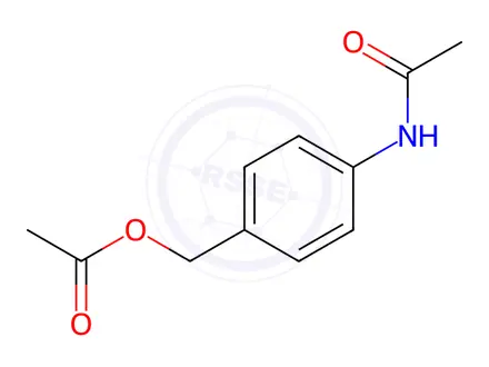 Chemical structure of 4-Acetamidobenzyl Acetate