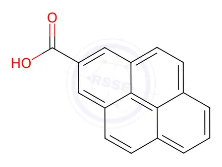 Chemical structure of pyrene-2-carboxylic acid