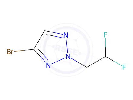 Chemical structure of 4-Bromo-2-(2,2-difluoroethyl)-2H-1,2,3-triazole