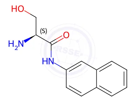 Chemical structure of L-Serine β-naphthylamide