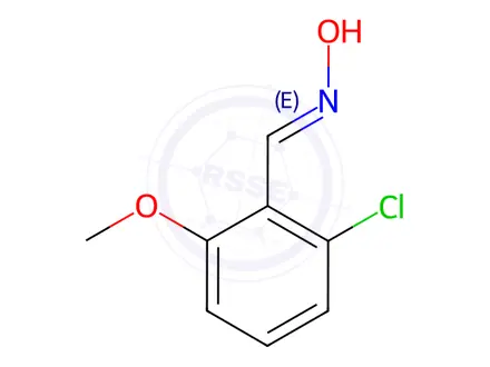 Chemical structure of N-[(2-chloro-6-methoxyphenyl)methylidene]hydroxylamine