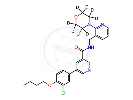 Chemical structure of A-887826-d8