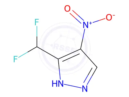 Chemical structure of 3-(Difluoromethyl)-4-nitro-1H-pyrazole